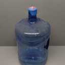 Made in USA Plastic 5 Gallon Water Bottle w/Cap PVC Reusable Jug Container Water Can Easy Grip Carry Handle Non-Spill Completely Leak-Proof Water Gallon Perfect Home Kitchen blue