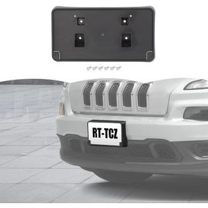 RT-TCZ License Plate Holder Front License Plate Frame Mount Bracket Accessories for Jeep Cherokee 2014 2015 2016 2017 2018