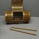 Raffle Drum 15" x 7" Holds 3,000 Tickets, Thickened Metal Raffle Ticket Spinner Box with Sealing Tape, Silent Design Raffle Ticket Cage with Wooden Turning Handle & Stable Tripod Stand for Games