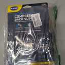 Dr. Scholl's Adjustable Compression Back Support with Massaging Gel, Breathable Fabric, Shock-Absorbing Back Brace, Built-in Gel Padding & Support (L/XL) (Black)