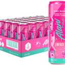 Alani Nu PINK SLUSH, Sugar Free, Low Calorie Energy Drinks, 200mg Caffeine, Biotin, B Vitamins, Zero Sugar, 5 Calories, 12 Fl Oz Cans, 24 Pack BB 6/2027