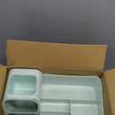 HBlife Makeup Organizer with Brush Holder for Vanity, Large Plastic Bathroom Countertop Organizer Skin Care Storage, Easy to Store Lipsticks, Nail Polishes, Perfumes, Eyeshadow Palettes, All Green