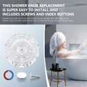 Shower Faucet Handle Replacement Compatible with Price Pfister Avante Kitchen, Bath, Tub and Shower FaucetsSingle Shower Knob Replacement for 940-240 and 940-950A