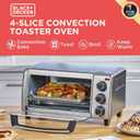 BLACK+DECKER TO1313SBD Toaster Oven, 15.47 Inch, Silver