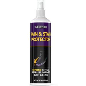 Shoe Protector Spray 6. 76 fl oz - Waterproof Suede & Leather Shoe Spray for Sneakers, Canvas, Boots - Breathable Rain & Stain Repellent - Fast-Drying, Long-Lasting Protection