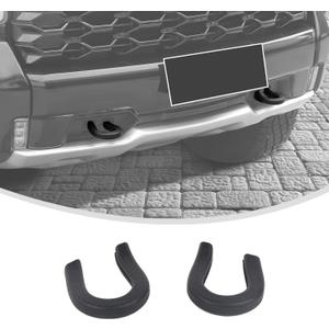 Linskip Long Tow Hook Cover Compatible with 2019-2025 2026 Chevy Silverado 1500 & 2021-2025 Suburban Tahoe Z71, Bumper Tow Hook Rubber Sleeve Protector, Exterior Accessories Black