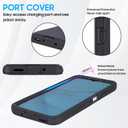 Designed for Samsung Galaxy A16 5G Case with Built-in Screen Protector, Belt Clip Holster, Heavy Duty Shockproof Drop Protection Military Grade Cover with Kickstand (Black)