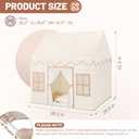 Kids Play Tent Indoor: with Mat, Tassel Garland, Star Lights - Toddler Girl Tent Indoor Playhouse for Toddlers Kids Toys for Boy Girl Birthday Gift