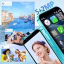 Mini 3G Smartphone Unlocked, 3.0" HD Android Dual Sim Quad Core Face ID Mini Premium Child Small Cell Phone World's Smallest Student Pocket Cellphone, 2+16GB Static Blue