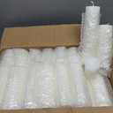White Pillar Candles Bulk Set of 36Hurricane Candles3 Different Lengths 2 x 3/6/8 Inch (12 Each)Dripless Unscented SmokelessGives You a Better Atmosphere When Organizing an Event Party.