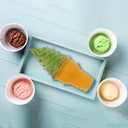 4pcs Simulated Ice Cream Cone Artificial Lifelike Fake Ice Cream Food Models Pretend Play Kitchen Food Toy for Shop Window Display Decor Party Photo Props