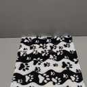 Black White Paw Throw Blanket - Stripes Blanket for Dog Cat Pet Blankets 23x16 for Couch Sofa Bed