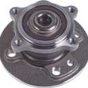 AUQDD 512427 x2 (For 1.6L and FWD,M14 Wheel Bolts) Rear Wheel Hub and Bearing Assembly Compatible With 2007-2015 Mi-ni Cooper # 33416786552 33416786620
