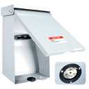 50 Amp Generator Inlet Box, NEMA SS2-50P Power Inlet Box for 3R 3 Prong Generator Cord, 120/240V, 12000W Weatherproof Outdoor Generator Receptacle, Use for Emergency Ready