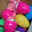 JOYIN 24 Pcs Filled Easter Eggs Plush Toy, Bright Colorful Eggs Prefilled with Variety Plush Bunnies for Kids Toddlers, Easter Basket Stuffers and Party Favors