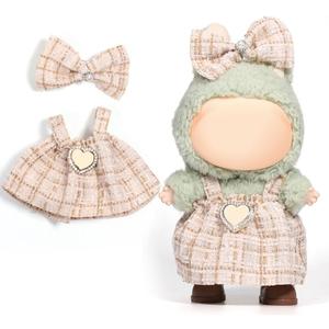 4 x AICase for 17cm Doll Clothes/Outfit,2 Piece Set Premium Luxury Chic Dress Clothing,Girls Stylish Adorable Dolls Clothes Accessories (No Doll)_01