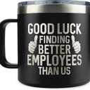 Boss Leaving Gifts - Farewell, Going Away Gift for Coworker - New Job, Goodbye, Good Luck Gifts for Colleagues - Boss Day Gift for Women, Men - 14 Oz Coffee Mug