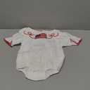 Rourufy Infant 4th Of July Outfit Girl Baby Independence Day American Flag Stars Smocked Romper Toddler Patriotic Clothes size 70