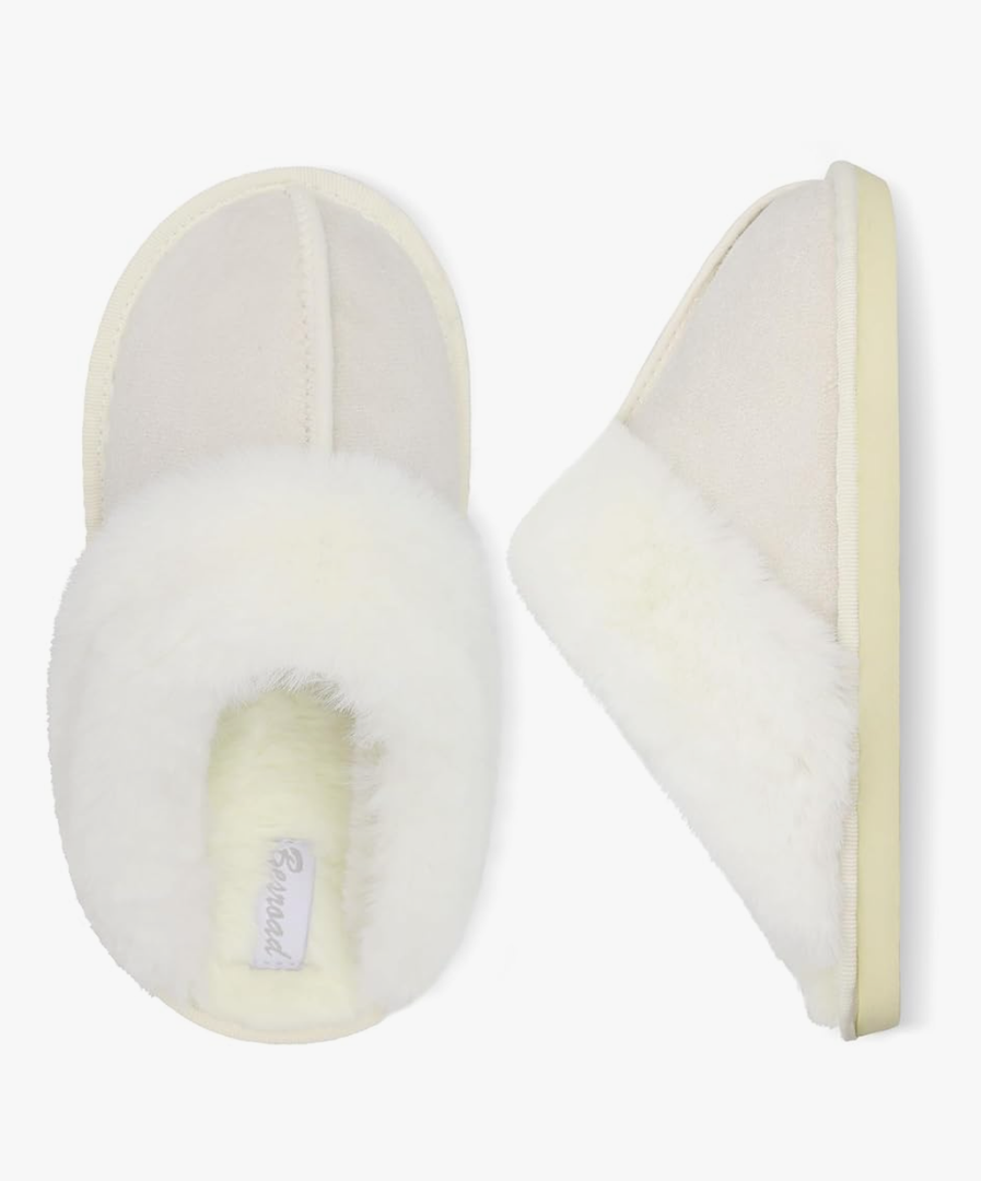 Besroad Winter Fuzzy House Slippers Sandals Plush Faux Fur Fluffy Flats Slippers Warm Slide Shoes for Women
