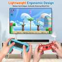 Juylay Controller Grips for Nintendo Switch 2 (2025), Comfort Ergonomic Handle Kit Accessories for Switch 2 Joycon, Anti-Slip for Joy con Grips for Super Nintendo Games(2-Pack, Blue & Orange)