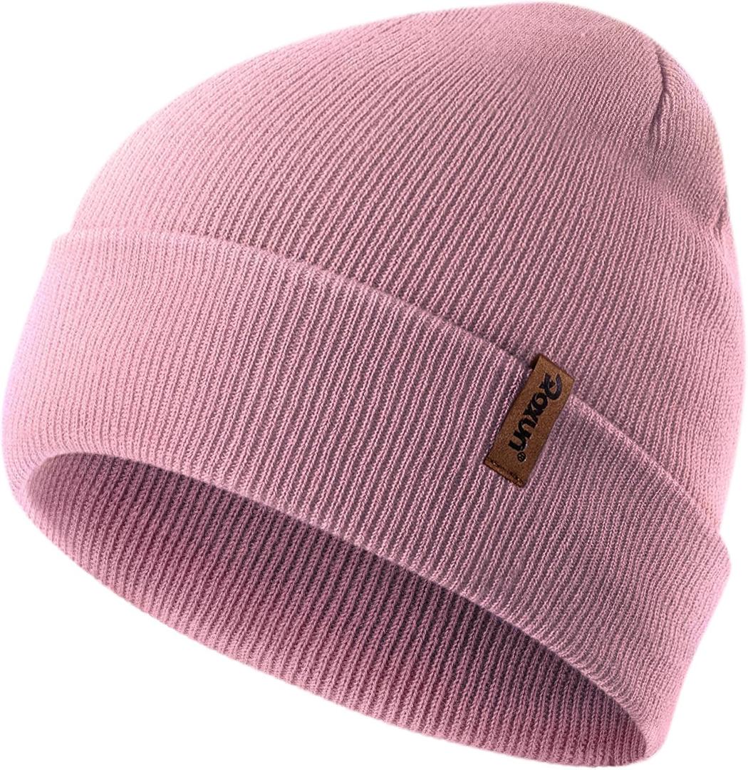 2 x ROXUN Beanie for Men/Women Winter Hat Knit Cuffed Soft Warm Unisex Skull Stocking Cap