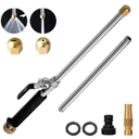 Power Washer Hydro Jet Power Cleaning Tool, Extra Long Extendable Garden Sprayer Wand, Gutter Cleaner, Pet Window Cleaning Tool (black)