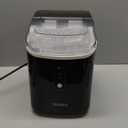 Nugget Ice Maker Countertop Sonic Ice Machine - 34 lbs/24H Pebble Ice Maker in 6-7 Min with Plastic Cup with Straw & Scoop - Countertop Ice Maker Nugget Ice for Home, Office, Bar, Party, Camping