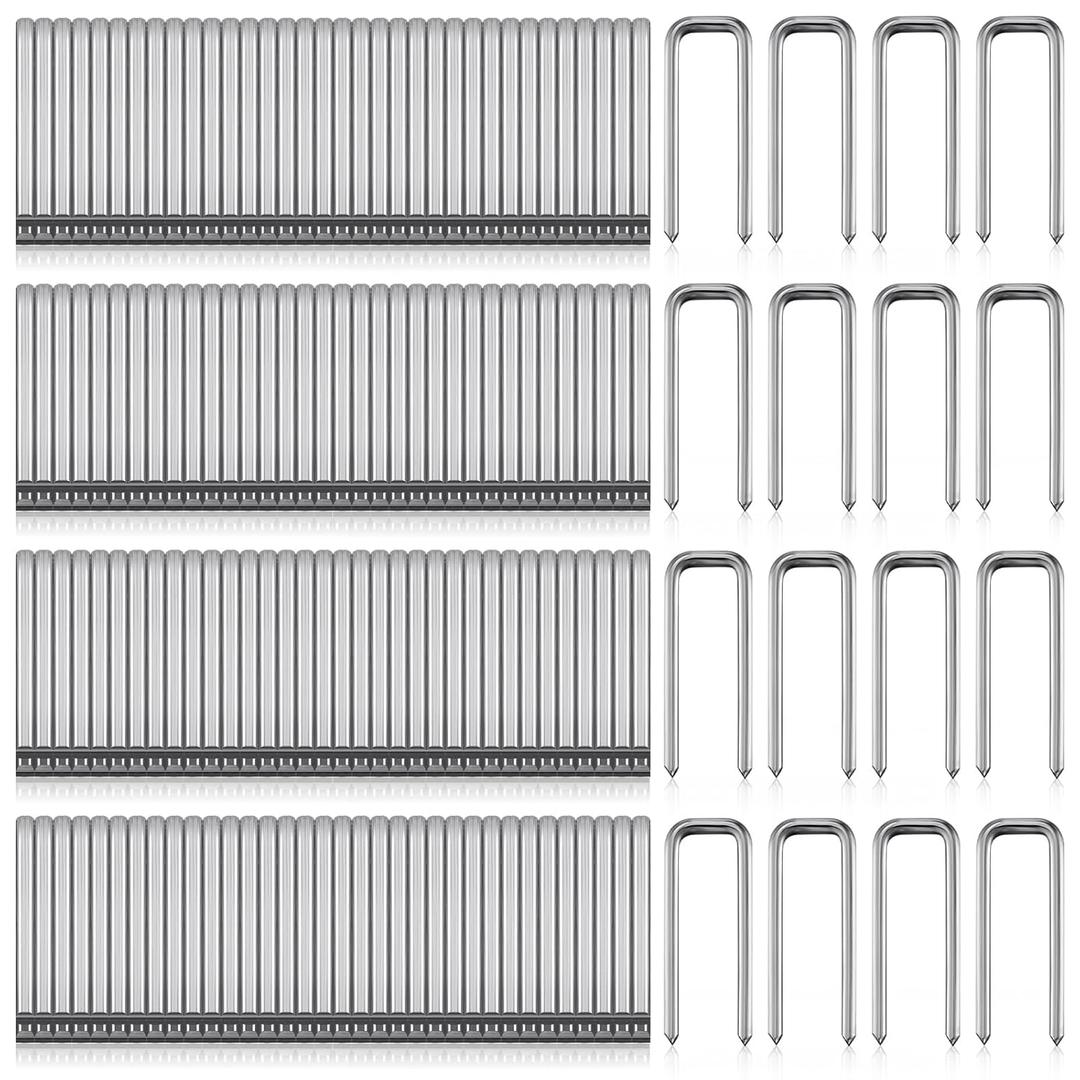 Jetec 100 Pcs Plantation Shutter Repair Kit Replacement Louvers Staples Window Blind Tilt Rod Operable Plantation Silver Missing Metal Indoor Louver Staples Tools Repair (0.6 x 0.19)