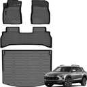 Auxko All Weather Floor Mats Cargo Mat Fit for Chevrolet Chevy Trailblazer FWD 2026 2025 2024 2023 2022 2021 TPE Floor Liner Trunk Mat Trailblazer Accessories All Season Odorless Anti-Slip Black