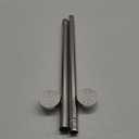 TEECK Shower Curtain Rod, 32-43 inch Adjustable Spring Tension Curtain Rod, Never Rust Anti-Slip Shower Curtain Rod for Bathroom, No Drilling, Never Collapse, Easy to Use, Silver