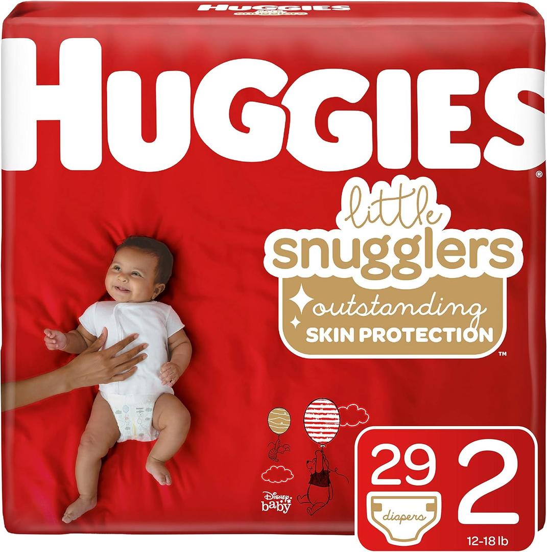 Huggies Little Snugglers Baby Diapers, Size 2, 29 Ct