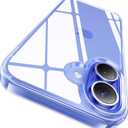 CASEKOO for iPhone 16 Case Crystal Clear, [Never Yellow Technology] [12FT Military-Grade Protection] Slim Thin Transparent Cover for iPhone 16 Phone Case 6.1 inch, Clear