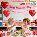 Budbof Valentines Day Gifts for Kids 24PCS Animal Squishy Toys, Slow Rising Stress Relief Toys, Goodie Bag Stuffers, Party Favors for Classroom Prizes