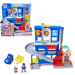 PAW Patrol: Pup Squad, Search & Rescue HQ Playset with Chase Pup Squad Racer & 2 Figures 