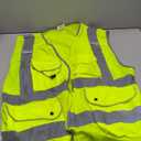 JKSafety 9 Pockets Class 2 High Visibility Zipper Front Safety Vest With Reflective Strips, Yellow Meets ANSI/ISEA Standards (3X-Large-150-Yellow)