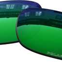 OOWLIT Replacement Lenses Compatible with Oakley Fuel Cell OO9096 Sunglass (Emerald)