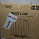 Baby Gate No Drilling, 29"-40" Auto Close Dog Gate Indoor for Doorways & Stairs, Pressure Mounted Adjustable Pet Gate, Easy Walk Through Child Gate for Children & Pets Stroller Friendly, White