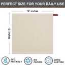 Kitinjoy 100% Cotton Kitchen Dish Cloths (12 X 12 Inches, Beige), 12 Pack Waffle Weave Ultra Soft Absorbent Dish Towels for Drying Dishes Quick Drying Kitchen Towels Dish Rags