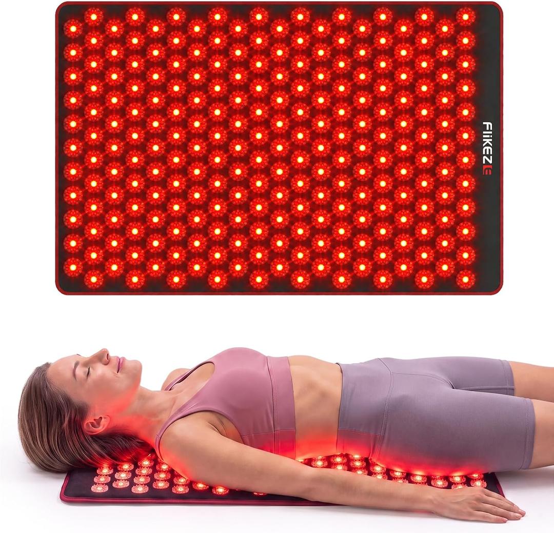 2-in-1 Acupressure Mat with Red Light Therapy for Body Home Use
FSA&HSA Eligible, 230 LEDs 660nm&850nm Infrared Light with Timer, 4600 Acupressure Points Relaxation for Back, Neck and Sleep