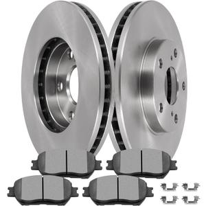 SCITOO Front Brake Kits Disc Brake Rotor Brakes Pads:D908;31050