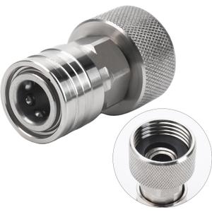 Garden Hose to Pressure Washer Adapter, 3/4" GHT to 1/4" Quick Connect, Hose to Power Washer Connector with Stainless Steel Construction for Car Wash, Nozzle and Sprayer Attachment, Stainless Steel