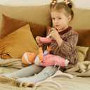 Toyvian Mini Wooden Clothes Hangers 10 Pieces Doll Closet Organizer Accessories for Bjd Dolls and Kids Doll Clothes Storage 2.95 Inch