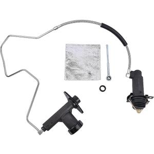 Clutch Master & Slave Cylinder Line Assembly Compatible With Ford 1992-1997 F-250, F-350, F-Super Duty, 1993-1997 F-59 Commercial Stripped Chassis Replace CC649005