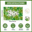 2 x XCHI Watercolor Green Shamrocks Clovers St. Patrick's Day Placemats Set of 4 Table Mats for Party Home Kitchen Dining Table Decorations 12x18 Inch