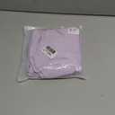 YEOREO Kyla Women Crop Top Long Sleeve Padded Sports Low Medium Impact Yoga Shirt Workout (Large, Purple)