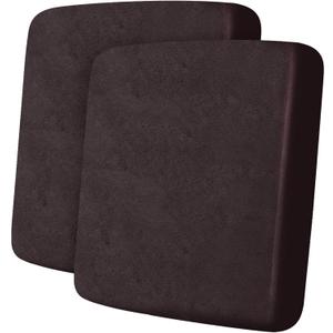 Leather Look Couch Cushion Covers Sofa Seat Slipcovers Sets Couches Furniture Protector for Sectional Armchair Loveseat Pets Kids Stretch Spandex Fabric (2 Cushion Sofa, Chocolate)