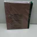Vintage Brown PU Leather 3 Ring Binder 2-Inch Spine Letter Size Paper (8.5" x 11"), Built-in 2 Pockets, Professional Binder Organizer Planner, Holds 300 Sheets