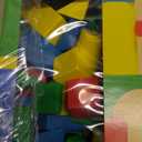 Melissa & Doug Wooden Building Blocks, 100-Piece Set of Sorting & Stacking Toys in 4 Colors and 9 Shapes, Classic Toddler Toys for Girls & Boys Ages 2+ - FSC Certified