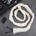 2 Pcs Fabric Cord Cover, 6 Feet Chandelier Chain Cover for Lighting Wires and Lamps, Easy Install Cable Management Solution, Beige