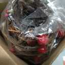 3 Pcs Valentine's Day Table Rattan Trees-Valentine's Table Rattan Trees with Berries, Red Pink White Heart Centerpieces Decorations for Wedding Anniversary Party, Romantic Home Decor